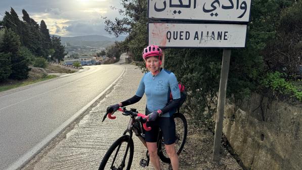 Headshot of Heather Lambert, nominated as a community champion in Cycling UK’s 100 Women in Cycling 2024