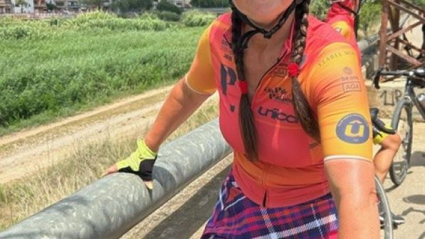 Headshot of Janet Kerr, nominated as a community champion in Cycling UK’s 100 Women in Cycling 2024