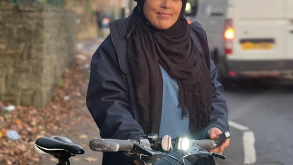 Naz Ali has been nominated as a community champion for her dedication to empowering women and girls from marginalised backgrounds to ride, making cycling accessible and inspiring confidence, independence and joy through her skills as an instructor, mechanic and community leader.