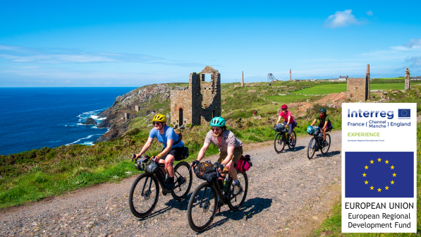 Cyclist riding the West Kernow way