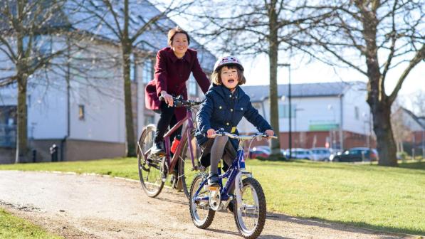 Cycling to school