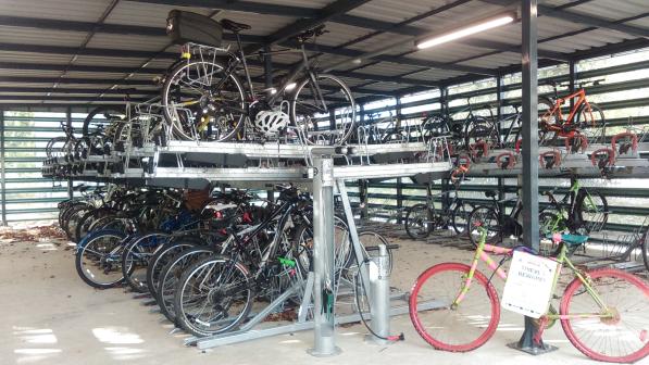 Cycle parking at railway station