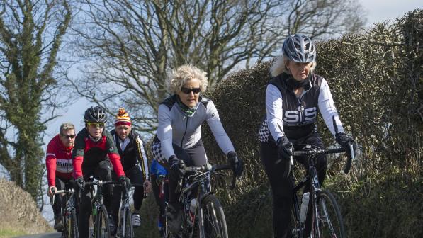 Road riders in Yorkshire