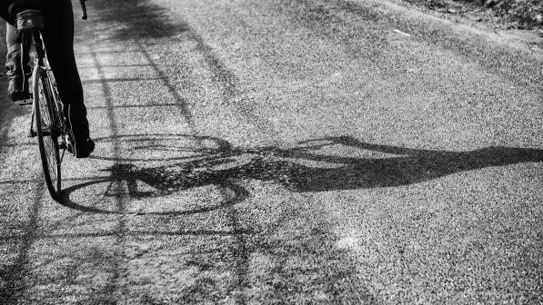 Shadow of a bike 