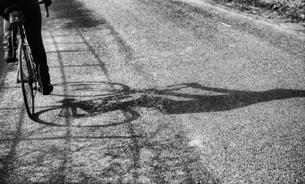 Shadow of a bike 
