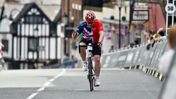 Chris Alston after he rediscovered cycling