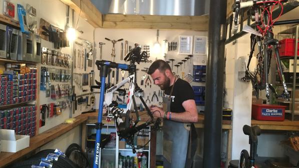 Don McLean in the bike shed