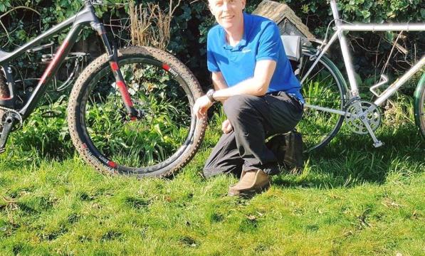 Roland Seber is a volunteer bike mechanic