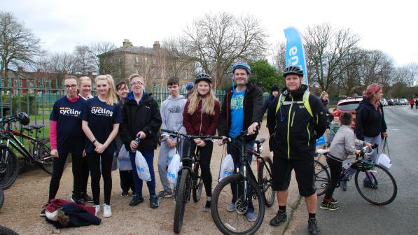 Staff and pupils from Wirral Hospital School