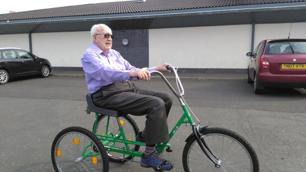 95-year-old Ron out riding