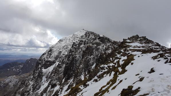 Snowdon crowned with snow