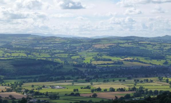 View over the Vale of Clwyd