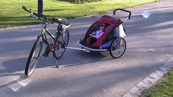 bike with trailer