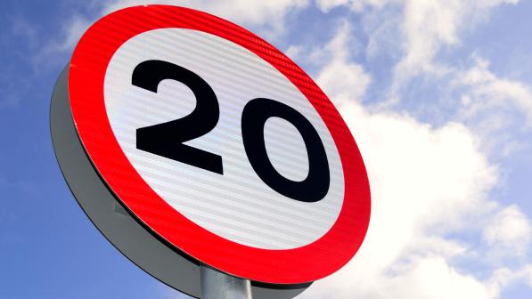 20mph sign. Shutterstock.