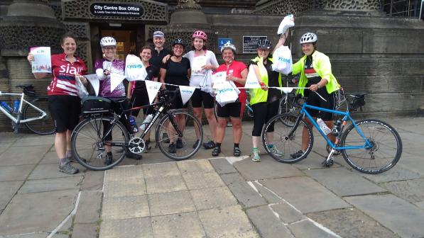 Happy riders on the TAS 100