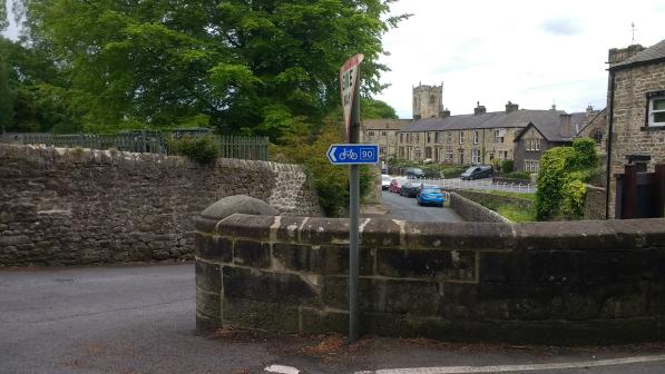 National Cycle Network sign in Pendle