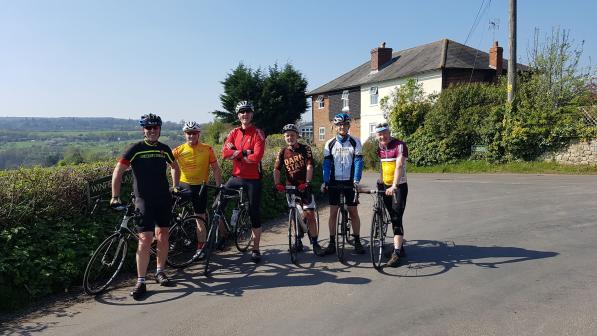 Paul and the "old gits" on a Kent classic. Photo: Paul Tuohy