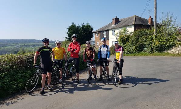 Paul and the "old gits" on a Kent classic. Photo: Paul Tuohy