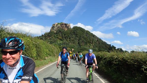 Three riders in Beeston