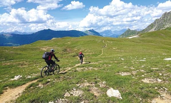 Circumnavigating Mont Blanc by mountain bike