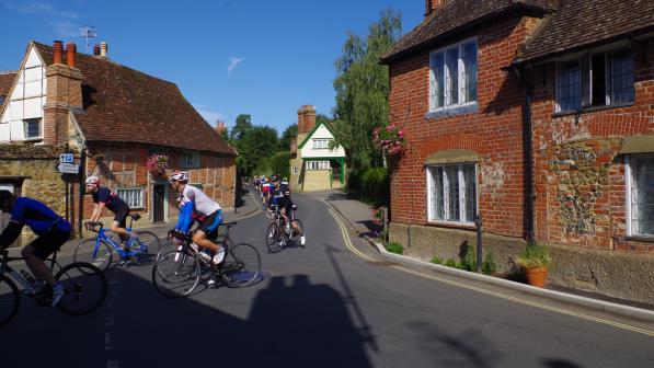 Passing through Shere village