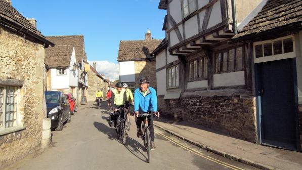 Riding through historical Lacock