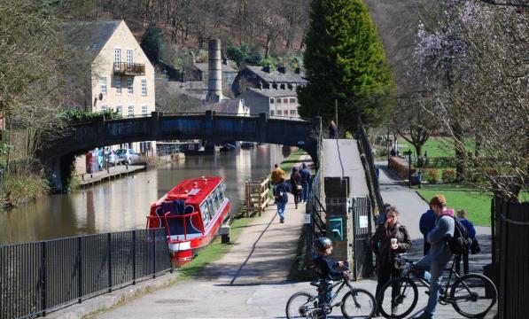 The Rochdale Canal at Hebden Bridge