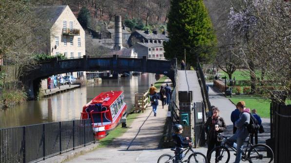 The Rochdale Canal at Hebden Bridge