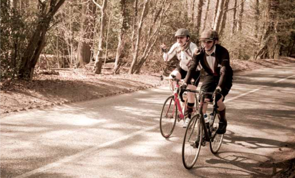 Sherlock and Dr Watson go cycling