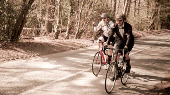 Sherlock and Dr Watson go cycling