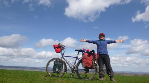 At the top of the South Downs!