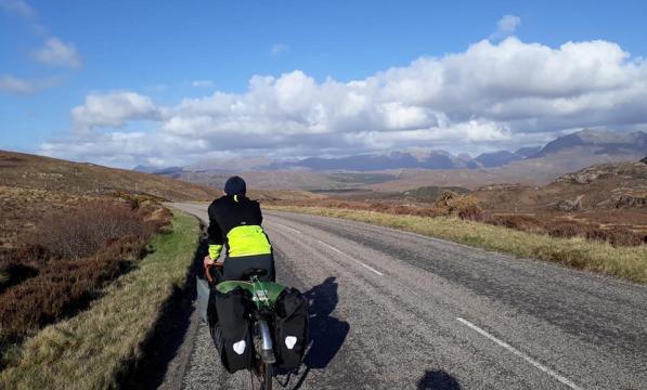 Riding down towards Poolewe from Gairloch
