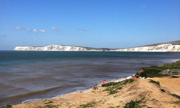 The view from Compton to Freshwater Bay