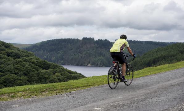 Cycling through the Welsh Hills (photo by Andy Whitehouse) 