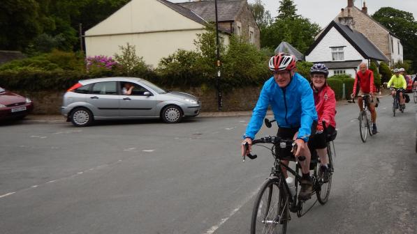 Cyclists in Scorton