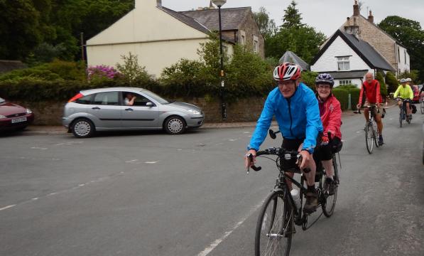 Cyclists in Scorton