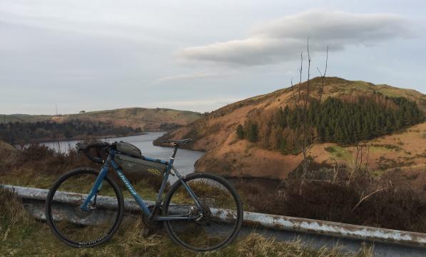 Emily Chappell's bike in Clywedog 
