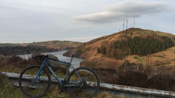 Emily Chappell's bike in Clywedog