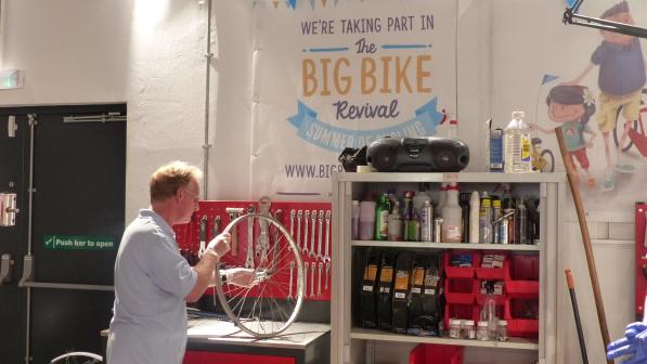 Ian works at the Gloucestershire Bike Project