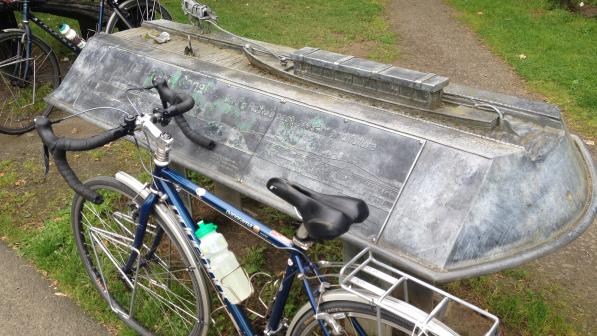 A commemorative sculpture showing the history of the Union Canal