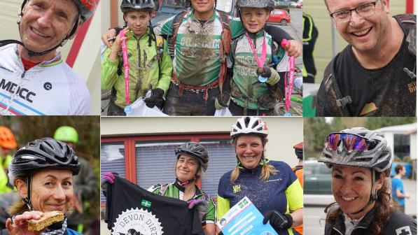 Riders finishing the Devon Dirt. Photo by Graham Brodie, CTC Devon