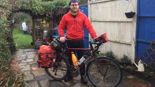 Sam's all set to ride home for Christmas