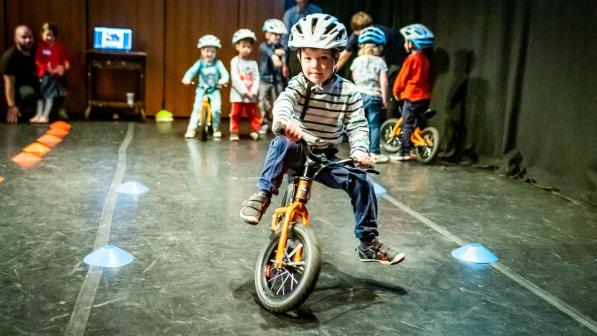 A Play Together on Pedals participant showing their skills