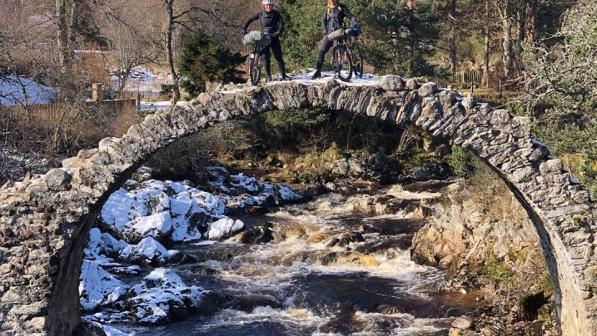 Jenny Graham and Lee Craigie on day 1 before the storm