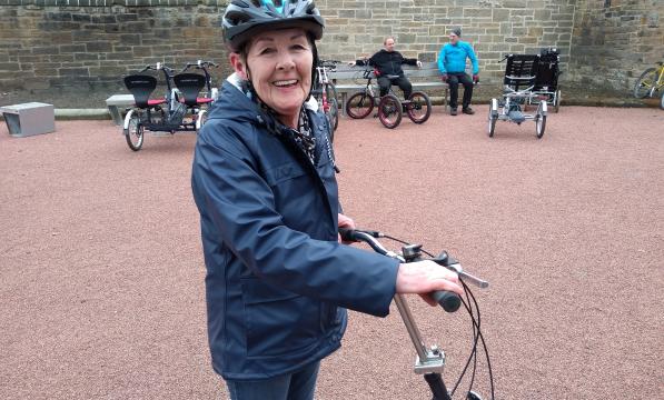 Mary Douglas after learning to cycle
