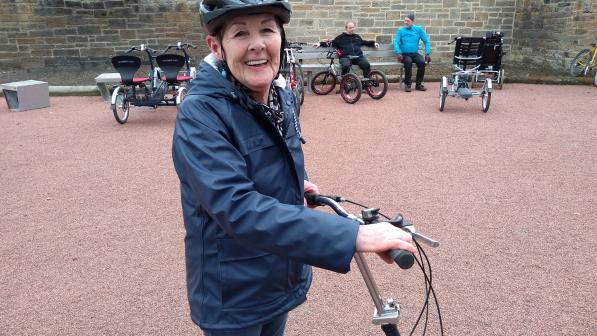 Mary Douglas after learning to cycle
