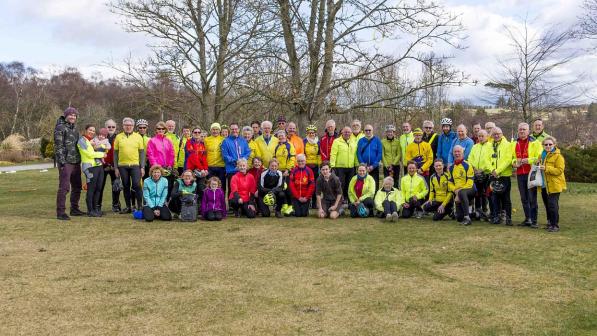 The members of CTC Grampian celebrate their 30th anniversary!
