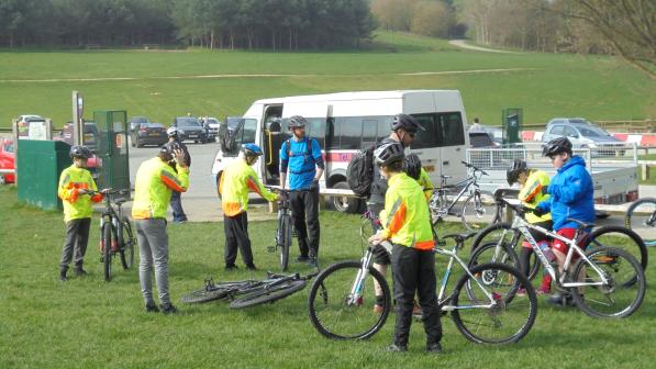 Group of cyclist from North Liverpool Cycling Project
