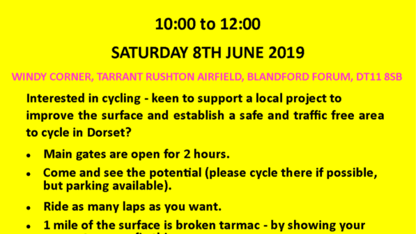 Tarrant Rushton Airfield Cyclists' Rally