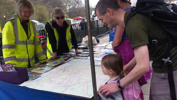 Spokes volunteers working with the community